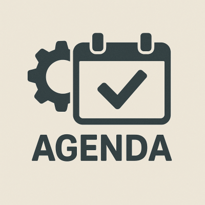 Ícone de agenda e engrenagem representando manutenção de sites.